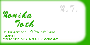 monika toth business card