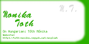 monika toth business card